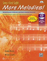 Sing at First Sight...More Melodies! Unison/Two-Part Reproducible Book & Enhanced CD-ROM cover Thumbnail